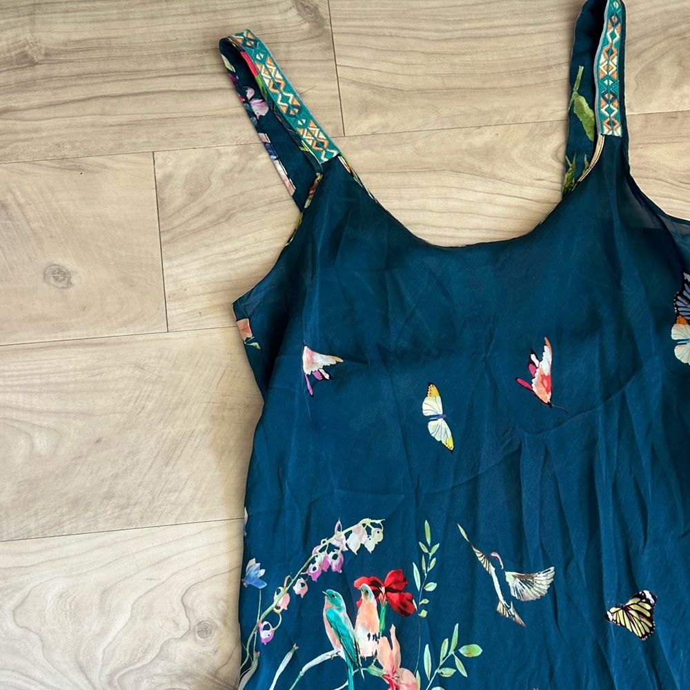 Johnny Was LINSU bias cut floral maxi dress - Picture 3 of 4